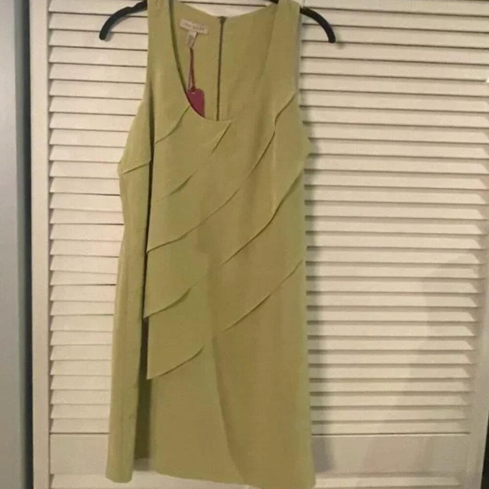 TED BAKER Lime Green Sleeveless Mini Dress Small